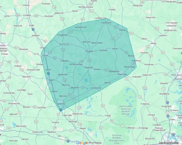 service area map